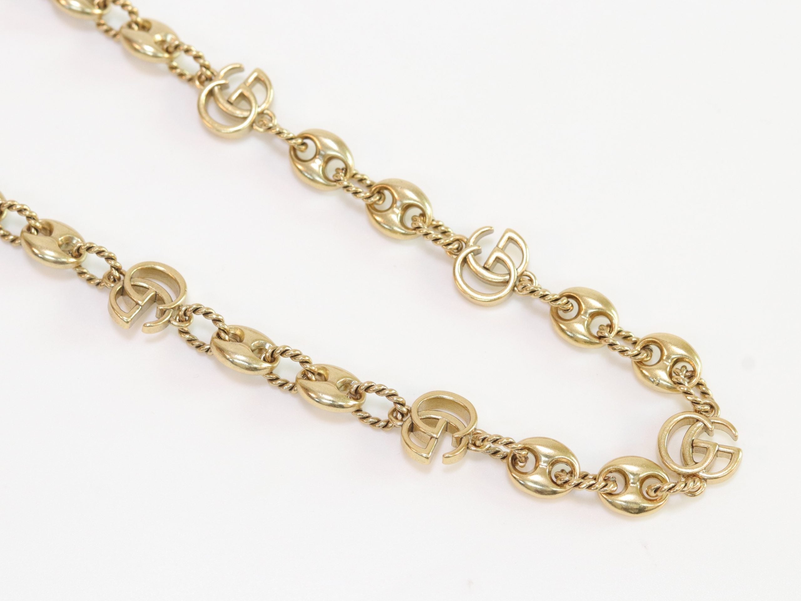 Double G gold plated chain