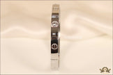 Women's Platinum Plated love bracelet with screws and zircons