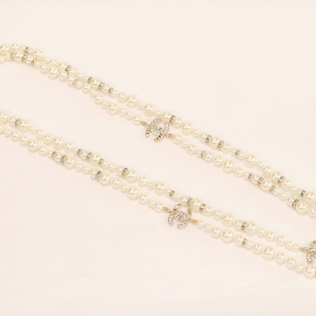 Double C pearl long chain