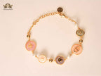 alphabet cd pastel chain bracelet
