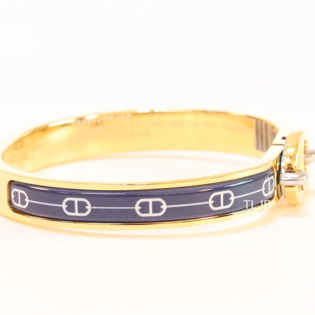 Alphabet H seek bracelet with blue print