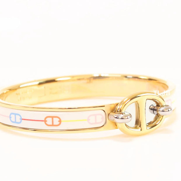 Alphabet H seek bracelet with white and multi colour print