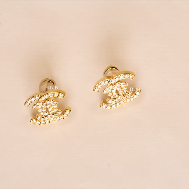 twin C Dazzle earrings Gold