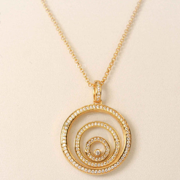 gold swirl necklace CHPRD