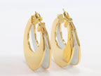 The Double Hoops - White