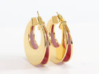 The Double Hoops - Red