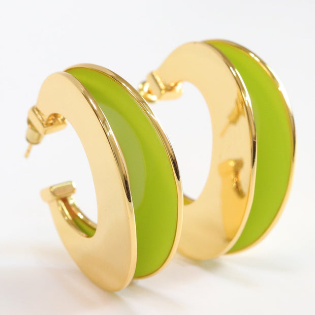 The Double Hoops - Green