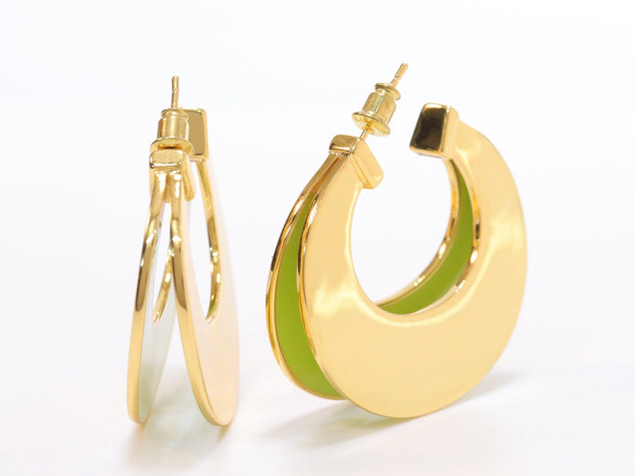 The Double Hoops - Green