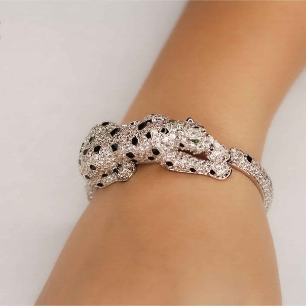 Platinum Panther Diamond Bracelet