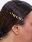 Link Chain Design Gold-Plated Hair Pin
