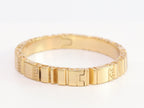 Medusa gold plated open bracelet