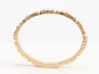 Medusa gold plated open bracelet