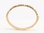 Medusa gold plated open bracelet