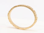 Medusa gold plated open bracelet