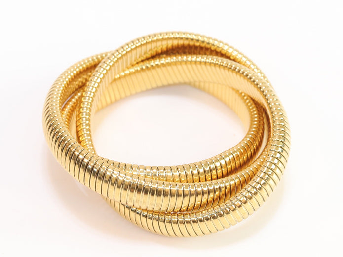 Layered gold bracelet