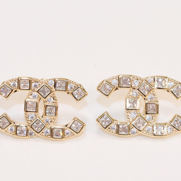 Double C gold studs
