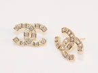 Double C gold studs