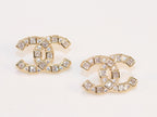 Double C gold studs
