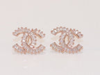 Double C baguette studs