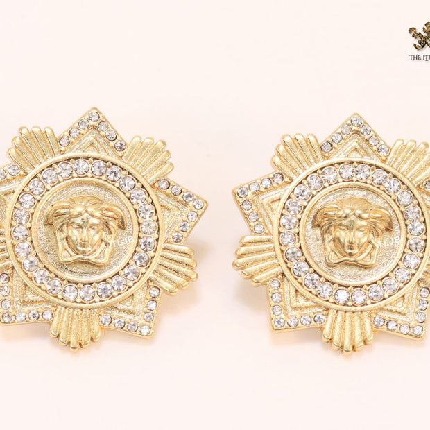 Medusa Sun and CZ studs