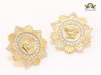 Medusa Sun and CZ studs