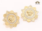 Medusa Sun and CZ studs