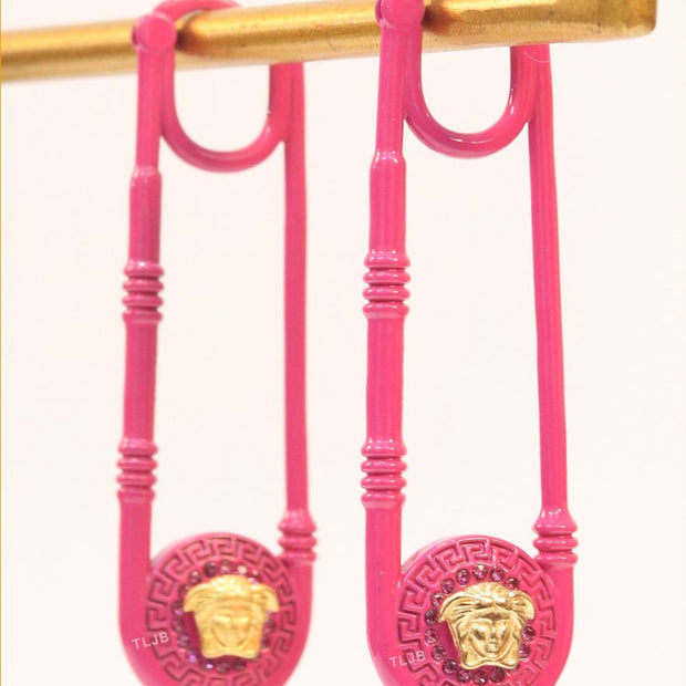 Pink medusa dangles