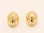 Gold alphabet embossed studs