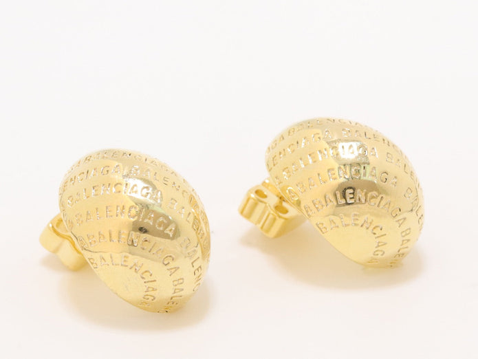 Gold alphabet embossed studs