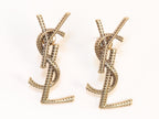 Rustic alphabet studs -  Y S L