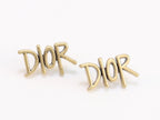 Rustic copper Alphabet C and D earrings