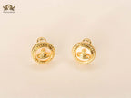 Alphabet VW Celestial Crest Studs