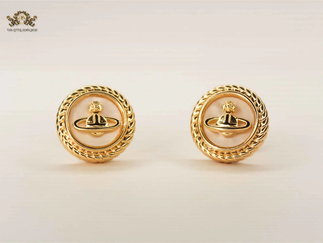 Alphabet VW Celestial Crest Studs
