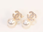 Double C cz pearl drops