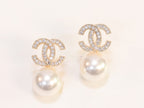 Double C cz pearl drops