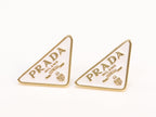 White & Gold enamel studs