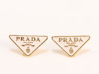 White & Gold enamel studs