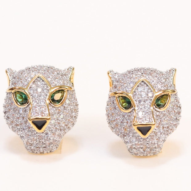 Gold Panther studs