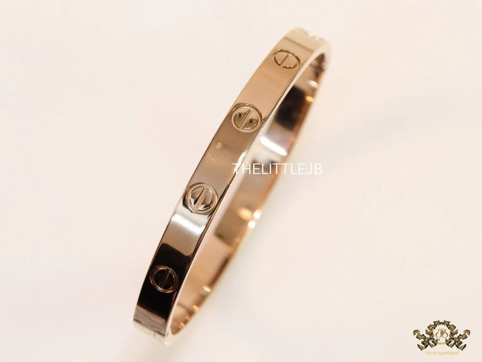 Men's rosegold all screws oval shaped openable bracelets