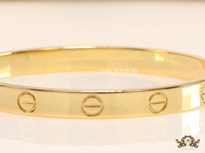 Men's gold all screws oval shaped openable bracelets