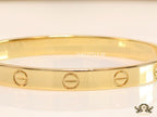 Men's gold all screws oval shaped openable bracelets