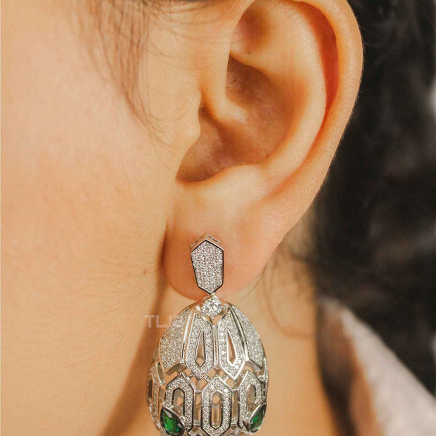 Alphabet B Emerald eye Snake head danglers