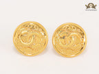 Double C textured round studs