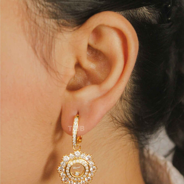 Alphabet CHPD Radiant Gold Bloom Earrings CHPD