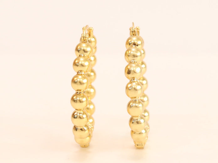 Medusa and gold ball Hoops