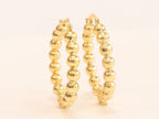Medusa and gold ball Hoops