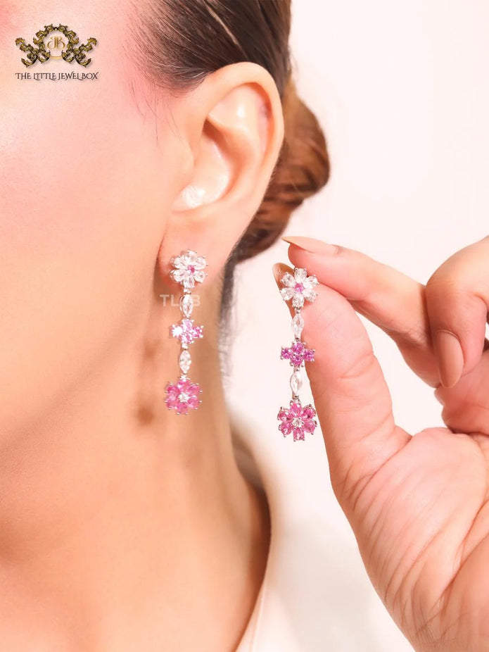 Dainty floral earrings