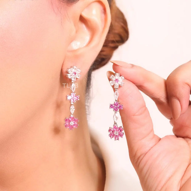 Dainty floral earrings