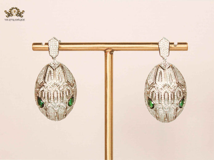 Alphabet B Emerald eye Snake head danglers