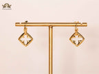 Alphabet L&V Gold petal motif dangle